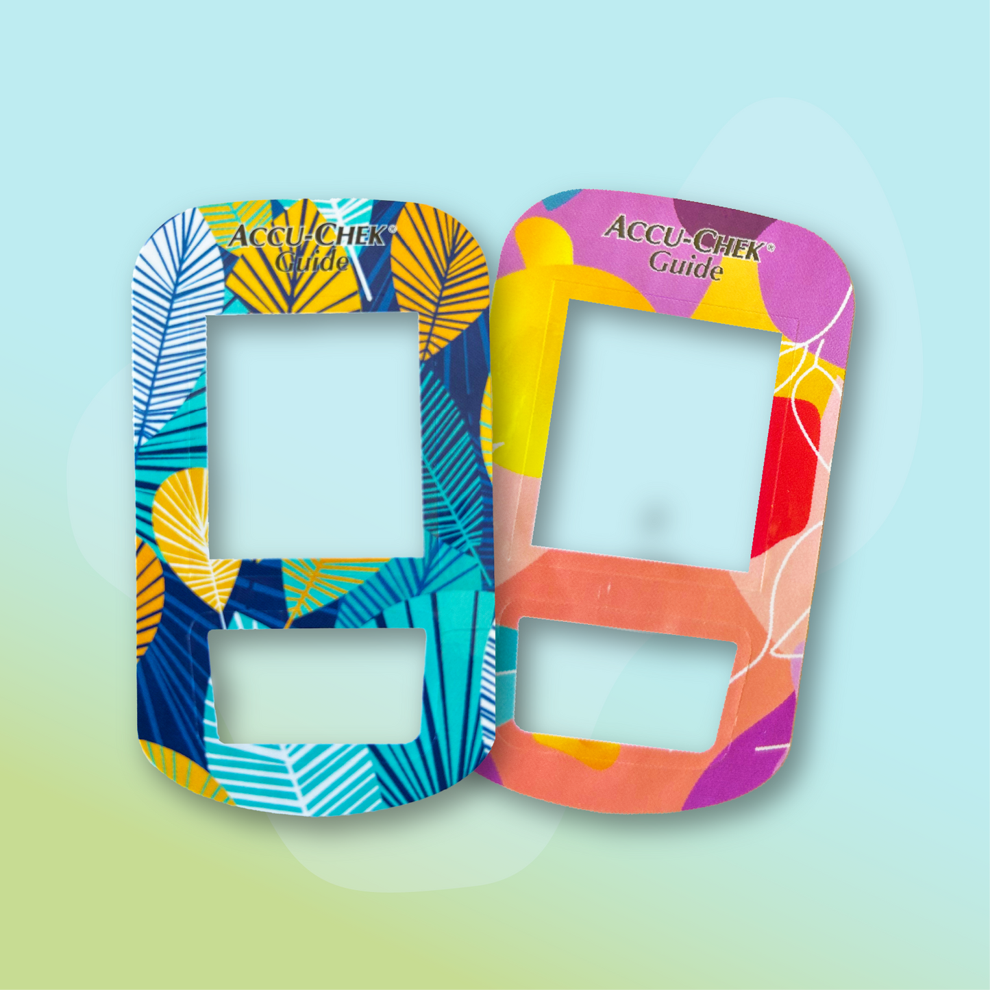 2 stickers "Flash" pour lecteur de glycémie I Accu-Chek(R) Guide