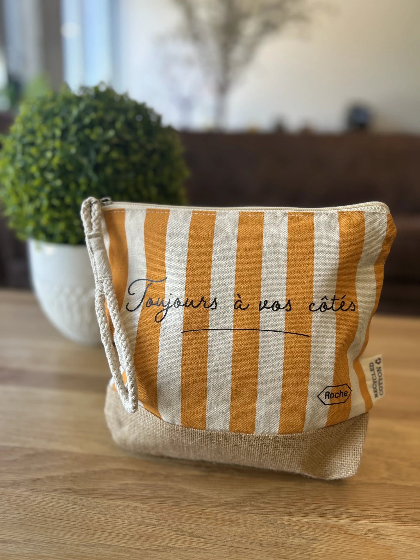 Trousse de rangement "Toujours à mes côtés!" I Orange