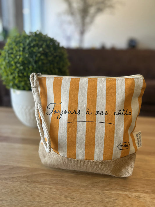 Trousse de rangement "Toujours à mes côtés!" I Orange